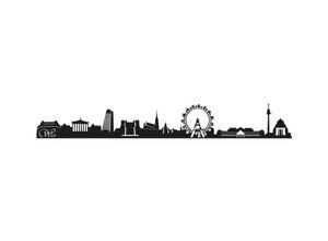 4063129125234 - Wandtattoo WALL-ART XXL Stadt Skyline Wien 120cm Wandtattoos Gr B H T 120 cm x 30 cm x 01 cm schwarz Wandtattoo Wandtattoos Geographie