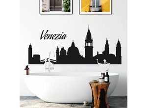 4063129125586 - K&l Wall Art - Wandtattoo Venezia Skyline Wandaufkleber selbstklebend Fussball Fanartikel 120cm