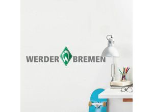 4063129126767 - Wandtattoo WALL-ART Werder Bremen Schriftzug Wandtattoos Gr B H T 120 cm x 31 cm x 01 cm bunt (mehrfarbig) Wandtattoo Wandtattoos Fußball