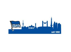 4063129126965 - Wandtattoo WALL-ART Fußball Hertha BSC Skyline Wandtattoos Gr B H T 140 cm x 45 cm x 01 cm blau Wandtattoos Wandsticker selbstklebend entfernbar