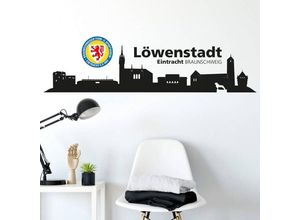 4063129127092 - Wandtattoo WALL-ART Eintracht Braunschweig Skyline Wandtattoos Gr B H T 140 cm x 31 cm x 01 cm bunt (mehrfarbig) Wandtattoo Wandtattoos Fußball