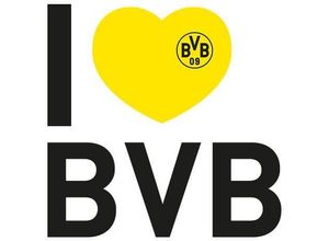 4063129127412 - Wandtattoo WALL-ART Fußball I love BVB Wandtattoos Gr B H T 20 cm x 20 cm x 01 cm bunt (mehrfarbig) Wandtattoo Wandtattoos Fußball