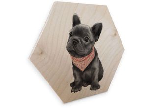 4063129129515 - Holzbild WALL-ART Französische Bulldogge Holzbild Bilder Gr B H T 25 cm x 09 cm x 22 cm 1 St bunt (mehrfarbig) Bild Holzbild Holzbilder Bilder