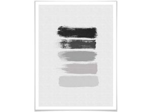 4063129130139 - Poster WALL-ART 50 Shades of Grey Schwarz Grau Bilder Gr B H T 30 cm x 24 cm x 01 cm Grafik 1 St bunt Poster Poster Wandbild Bild Wandposter