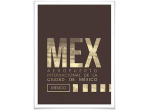 4063129136964 - Poster WALL-ART Wandbild MEX Flughafen Mexico City Bilder Gr B H T 24 cm x 30 cm x 01 cm Flughafen 1 St bunt Poster Bilder Poster Wandbild Bild Wandposter