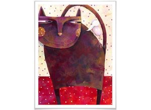 4063129141807 - Poster WALL-ART Märchen Wandbilder Katz und Maus Bilder Gr B H T 24 cm x 30 cm x 01 cm Tiere 1 St bunt Poster Bilder Poster Wandbild Bild Wandposter