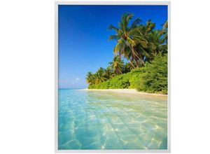 4063129142880 - Poster WALL-ART Poster Colombo Malediven Bilder Gr B H T 40 cm x 50 cm x 01 cm Landschaften 1 St bunt Poster Poster Wandbild Bild Wandposter