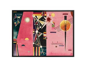 4063129146840 - Poster WALL-ART Kandinsky abstrakte Kunst Rosa Rot Bilder Gr B H T 40 cm x 30 cm x 01 cm Abstrakt 1 St bunt Poster Bilder Poster Wandbild Bild Wandposter