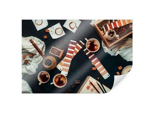 4063129147779 - Poster WALL-ART Farbkarte Kaffee Bilder Coffee Gr B H T 60 cm x 40 cm x 01 cm Kaffee 1 St bunt Poster Bilder Poster Wandbild Bild Wandposter