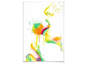 4063129152971 - Poster WALL-ART Lollipop Bilder Gr B H T 90 cm x 140 cm x 01 cm Schriftzug 1 St bunt Poster Poster Wandbild Bild Wandposter