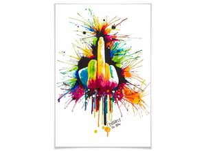 4063129155101 - Poster WALL-ART Fuck the System Bilder Gr B H T 90 cm x 140 cm x 01 cm Schriftzug 1 St bunt Poster Poster Wandbild Bild Wandposter 4063129155101 - Poster WALL-ART Fuck the System Bilder Gr B H T 90 cm x 140 cm x 01 cm Schriftzug 1 St bunt Poster Poster Wandbild Bild Wandposter