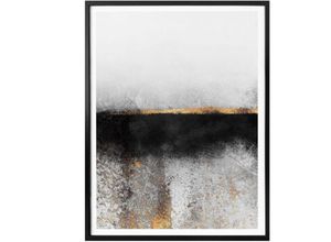 4063129160617 - Poster WALL-ART Ruß und Gold Bilder Gr B H T 40 cm x 50 cm x 01 cm Schriftzug 1 St bunt Poster