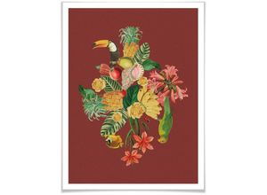 4063129164080 - K&l Wall Art - Frida Floral Studio Poster Blumen Illustration Tropical 24x30cm Wanddeko Wandposter