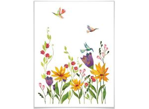 4063129164325 - Poster WALL-ART Märchen Wandbilder Blütenpoesie Bilder Gr B H T 24 cm x 30 cm x 01 cm Pflanzen 1 St bunt Poster Bilder Poster Wandbild Bild Wandposter