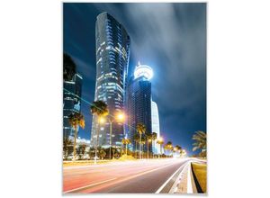 4063129175796 - Poster WALL-ART Qatar Doha Bilder Gr B H T 24 cm x 30 cm x 01 cm Städte 1 St bunt Poster Poster Wandbild Bild Wandposter