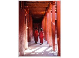 4063129176199 - Poster WALL-ART Mönche Nepal Bilder Gr B H T 24 cm x 30 cm x 01 cm Menschen 1 St bunt Poster Poster Wandbild Bild Wandposter