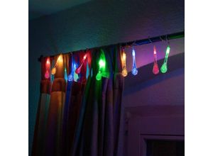 4063129259786 - K&l Wall Art - led Lichterkette mit Timer Wassertropfen Lichter mehrfarbig 45m lange Weihnachtsdeko