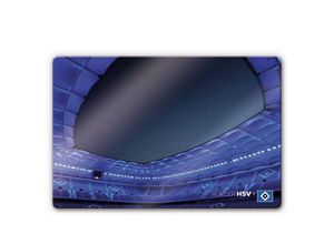 4063129298143 - Hamburger Sv - Glasbild modern Fußball Verein Hamburger hsv Volksparkstadion 60x40cm Glas Wandposter - blau