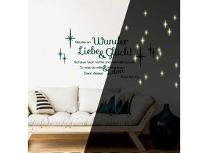 4063129300266 - K&l Wall Art - Liebe und Glück Leuchtbild Gelb 50x30cm Leuchtendes Wandtattoo - Leuchtfarbe Gelb