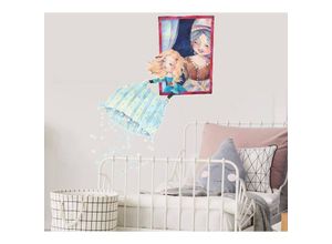 4063129306282 - K&l Wall Art - Wandtattoo Blanz Märchen Zauberwelt Kinderzimmer Aufkleber Frau Holle Deko Wandbild selbstklebend 30x43cm - bunt