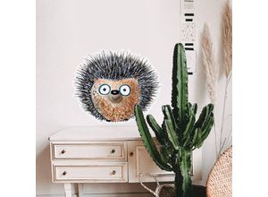 4063129308255 - K&l Wall Art - Wandtattoo Hagenmeyer Lebensfreude Wohnzimmer Aufkleber Kleiner Igel Deko Wandbild selbstklebend 20x16cm - braun 4063129308255 - K&l Wall Art - Wandtattoo Hagenmeyer Lebensfreude Wohnzimmer Aufkleber Kleiner Igel Deko Wandbild selbstklebend 20x16cm - braun