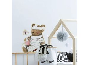 4063129309054 - K&l Wall Art - Wandtattoo Kunstdruck Leffler Kinderzimmer Küche Teddy Arzt Krankenschwester Deko Wandbild selbstklebend 15x20cm - bunt