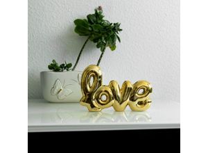 4063129315727 - K&l Wall Art - Gold Deko Buchstaben Love Goldene Liebe Hochzeit Tischdeko Dekobuchstaben Schriftzug - Gold