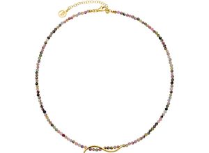 4063133019284 - YVETTE RIES Damen Collier 925er Silber mit Turmalin gold