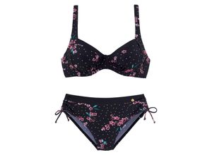 4063134100738 - Große Größen Bügel-Bikini schwarz bedruckt Gr46F