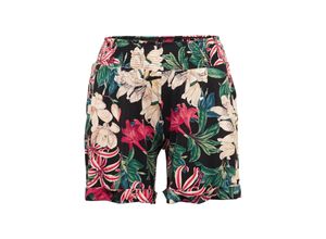 4063134560709 - Große Größen Strandshorts mit breitem Smokbund schwarz bedruckt Gr44