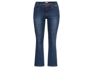 4063134631768 - Große Größen Bootcut Jeans VERENA mit Nieten und Catfaces dark blue Denim Gr44