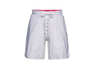 4063134672532 - Große Größen Kurze Schlafanzughose mit Zierknopfleiste grau meliert bedruckt Gr46