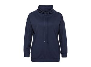 4063134963876 - Große Größen Sweatshirt in Interlock-Qualität mit Anti-Pilling marine Gr52 54