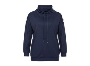 4063134963883 - Große Größen Sweatshirt in Interlock-Qualität mit Anti-Pilling marine Gr56 58