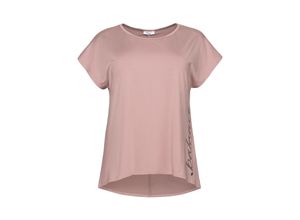 4063134978047 - Große Größen Funktionsshirt mit Frontdruck und Cut-out im Nacken hellmauve Gr48 50