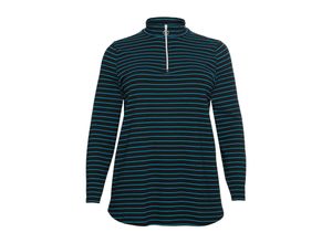 4063135178941 - Große Größen Longshirt mit Ringeln und Stehkragen schwarz Gr44 46 4063135178941 - Große Größen Longshirt mit Ringeln und Stehkragen schwarz Gr44 46