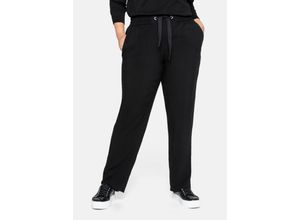 4063135791324 - Große Größen Schmale Joggpants mit Schlupfbund und Eingrifftaschen schwarz Gr50