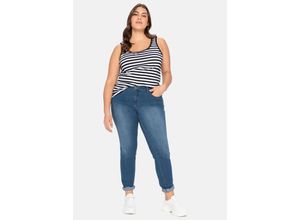 4063135822691 - Große Größen Schmale Stretch-Jeans mit Waschung blue Denim Gr116