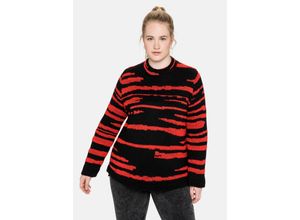 4063135929178 - Große Größen Jacquard-Pullover in kuscheliger Qualität schwarz Gr40 42