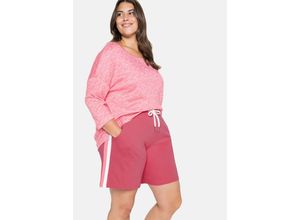 4063136060795 - Große Größen Relaxshorts mit Kontrastdetails aus Interlock guave Gr40