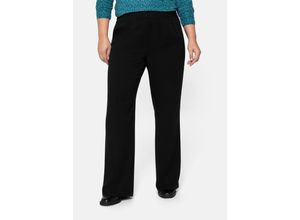 4063136074495 - Große Größen Bootcut-Hose in leicht strukturierter Qualität schwarz Gr42