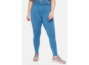 4063136095322 - Große Größen Funktionsleggings mit kleiner Innentasche saphir Gr44