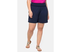 4063136152599 - Große Größen Strandshorts mit Smokbund und zwei Taschen marine Gr56