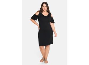 4063136152674 - Große Größen Strandkleid mit Cut-outs und Flügelärmeln schwarz Gr52 4063136152674 - Große Größen Strandkleid mit Cut-outs und Flügelärmeln schwarz Gr52