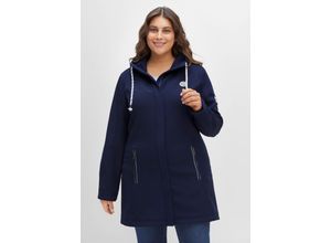 4063136358564 - Große Größen Long-Softshelljacke marine Gr42