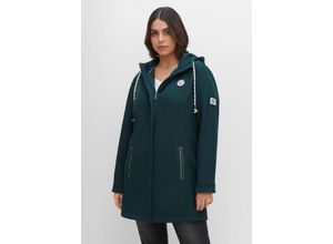 4063136358717 - Große Größen Long-Softshelljacke tiefgrün Gr52