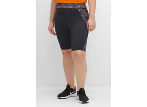 4063136361045 - Große Größen Radlerhose aus Funktionsmaterial grafischer Druck schwarz Gr52 4063136361045 - Große Größen Radlerhose aus Funktionsmaterial grafischer Druck schwarz Gr52