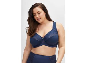 4063136379361 - Große Größen Bügel-BH mit transparenten Spitzendetails saphir Gr115E
