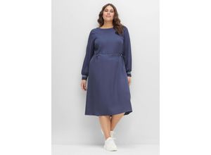 4063136389018 - Große Größen Kleid aus TENCEL™ Lyocell mit Taillen-Tunnelzug indigo Gr44