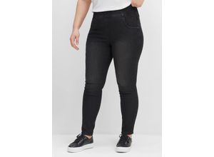 4063136393374 - Große Größen Jeggings mit breitem Gummibund black Denim Gr40